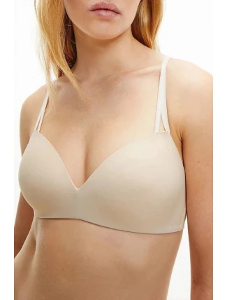 Dámská podprsenka Sed comfort QF6017E - TRN - Tělová - Calvin Klein