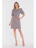 Mini dámské šaty S431 grafitové - Stylove Mini dámské šaty S431 grafitové - Stylove