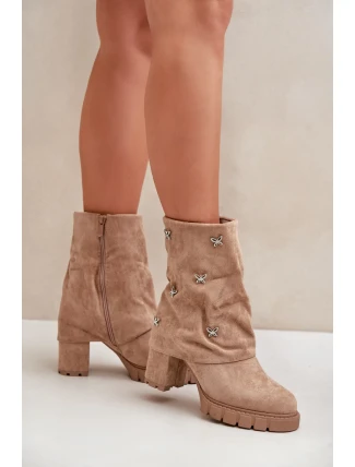 Boty na podpatku model 203531 Step in style Boty na podpatku model 203531 Step in style