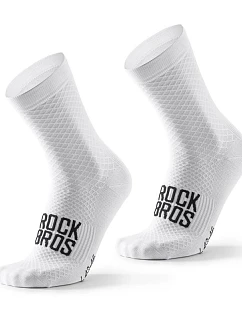 Cyklistické ponožky Rockbros 49210016001 ROAD TO SKY 36–38 cm – bílé