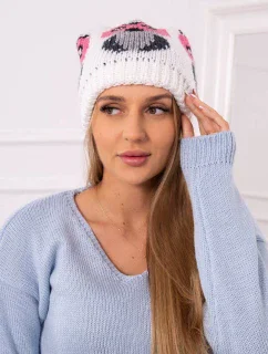 Dámská čepice Owl K340 bílá