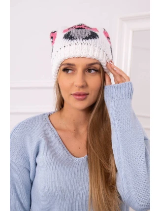 Dámská čepice Owl K340 bílá Dámská čepice Owl K340 bílá