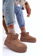 Kůže Sněhové Boty Na Platformě Tmavě Hnědé Corcoran Kůže Sněhové Boty Na Platformě Tmavě Hnědé Corcoran