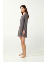 Vamp - Noční košilka s puntíky a síťovanými detaily 21815 - Vamp