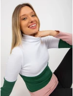 Dámská halenka RV BZ 8465 1.21P bílá a růžová - FPrice