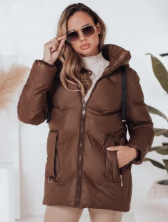 Dámská zimní bunda SALVONA hnědá prošívaná FashionStreet TY4998