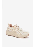 Dámské sportovní tenisky Big Star TT274326 HI-POLY SYSTEM Béžové