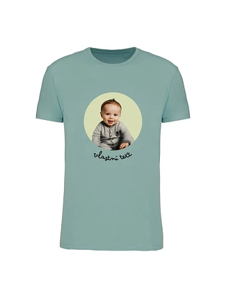 Personalizované dámské tričko s výřezem fotky na podkladu