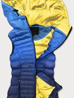 Tmavě modrá prošívaná dámská vesta (HV-1512)