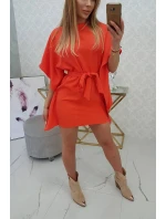 Oversize netopýří šaty oranžová Oversize netopýří šaty oranžová