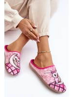 Domácí pantofle Owl Inblu Růžové