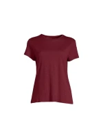 CASALL Soft Texture Tee večerní červené tričko