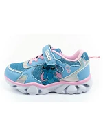 Leomil dětské sportovní boty tenisky Stitch lightweight Velcro LED blue