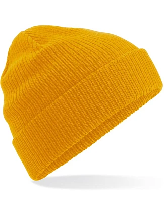 Beechfield B 50N Pletená čepice z bio bavlny 53.0050 mustard Beechfield B 50N Pletená čepice z bio bavlny 53.0050 mustard