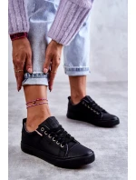 Dámské tenisky Kožené Big Star KK274006 Černá Dámské tenisky Kožené Big Star KK274006 Černá