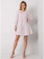 Šaty 123 SK 187576.41P bílá a červená Šaty 123 SK 187576.41P bílá a červená