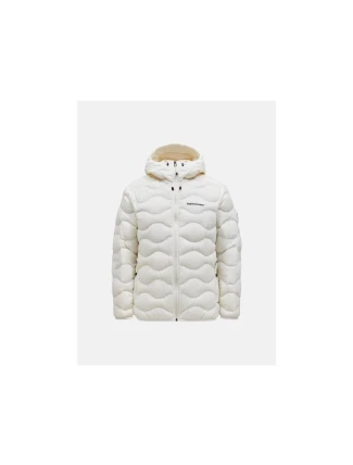 Peak Performance M Bunda s kapucí Helium Down Hood White