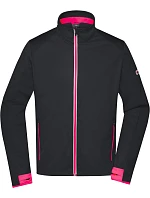 Daiber JN 1126 Pánská 3-vrstvá sportovní softshell bunda 02.1126 black/light red