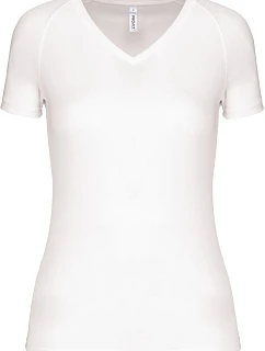Kariban ProAct PA 477 Dámské sportovní tričko s výstřihem do V 20.P477 white