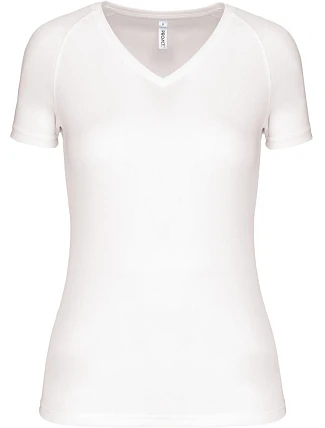 Kariban ProAct PA 477 Dámské sportovní tričko s výstřihem do V 20.P477 white Kariban ProAct PA 477 Dámské sportovní tričko s výstřihem do V 20.P477 white