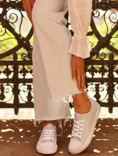 Dámské látkové klasické nízké tenisky máta Lennabella