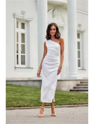 Večerní šaty SUK0411 krémové - Roco Fashion