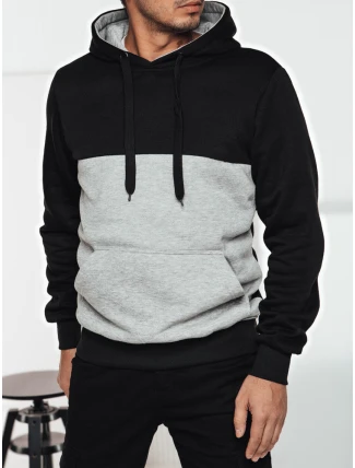 Pánská mikina s kapucí černá FashionStreet BX5836