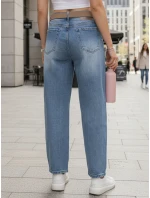 Dámské džínové kalhoty s páskem FashionStreet UY2886 Dámské džínové kalhoty s páskem FashionStreet UY2886