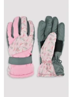 Noviti RN055 Dívčí lyžařské rukavice Leaves