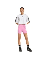 Dámské šortky adidas Essentials 3-Stripes High Waisted Biker shorts pink KT1625 dámské Dámské šortky adidas Essentials 3-Stripes High Waisted Biker shorts pink KT1625 dámské