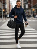 Pánské tmavě modré a černé tepláky FashionStreet AX0631