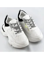 Bílo-černé dámské šněrovací sportovní boty (LU-3) Bílo-černé dámské šněrovací sportovní boty (LU-3)