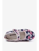 Dětské balerínky v květech námořnických modro-Šedá Noah