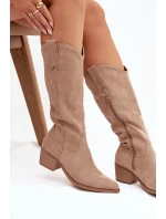 Dámské kovbojky Jazelle – khaki