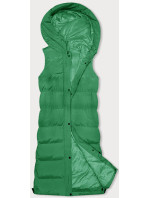 Hrubší zelená dámská vesta (23-008)