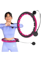 HHM16 HULA HOP ČERNÁ/RŮŽOVÁ S MAGNETY A ZÁVAŽÍM + POČÍTADLO HMS HHM16 HULA HOP ČERNÁ/RŮŽOVÁ S MAGNETY A ZÁVAŽÍM + POČÍTADLO HMS