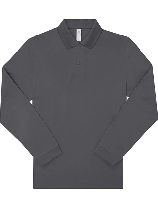 B&C My Polo 180 LSL Piqué polo s dlouhým rukávem 01.U425 dark grey B&C My Polo 180 LSL Piqué polo s dlouhým rukávem 01.U425 dark grey