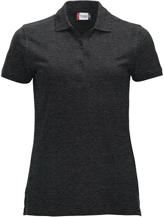 Clique Classic Marion S/S Dámské piqué polo z těžké bavlny 67.8246 anthracite melange