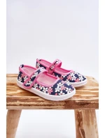 Dětské balerínky v květech námořnických modro-růžových Noah