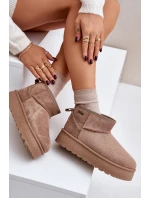 Nízke sněhule na platformě Big Star OO274A100 béžové