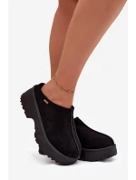 Dámské nízké sněhule na platformě černé Yrenna Dámské nízké sněhule na platformě černé Yrenna