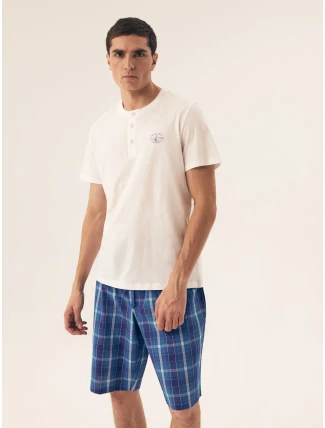 Pyžamo Dock 42616 Bílá - Henderson Pyžamo Dock 42616 Bílá - Henderson