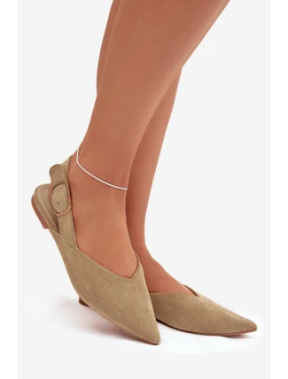 Dámské baleríny s přezkou Tanelia – zelené