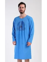 Pánská noční košile s dlouhým rukávem Jachting - Vienetta