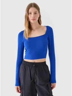 Dámské hladké tričko s dlouhým rukávem 4F 4FRSS24TLONF499-36S