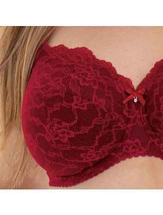 Bobette podprsenka s kosticí Full Cup 5289 rubín - RosaFaia Bobette podprsenka s kosticí Full Cup 5289 rubín - RosaFaia