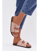 Dámské žabky Světle růžové Oliena