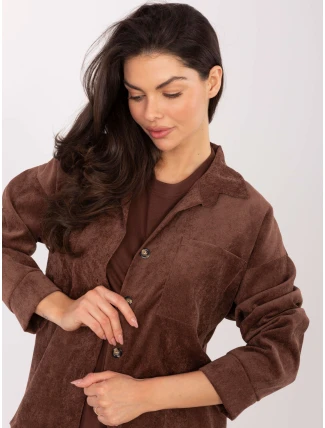 Košile D50061J11078A3 tmavě hnědá