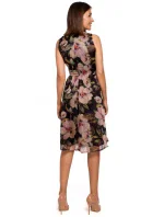 S225 Šifonové šaty s hlubokým výstřihem - model 1 S225 Šifonové šaty s hlubokým výstřihem - model 1