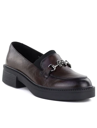 Dámské kožené mokasíny na silné podrážce vínové Vinceza 39985